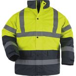 Parka polyester doublé rétroréfléchissant 140g/m² Jaune-Bleu, taille XL