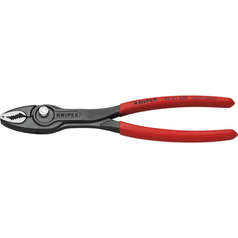 Pince multiprise frontale Twingrip, capacité de serrage Ø 4-20 mm, longueur 200 mm, 82 01 200, KNIPEX