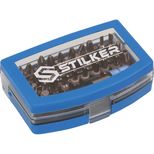 Coffret de 32 embouts hexagonal 1/4" acier CRV, STILKER