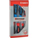 Jeu de 6 tournevis Plat et Pozidriv, DRAKKAR