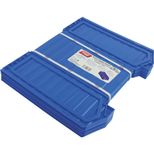 Lot de 5 boite à bec pliable bleue 336x160x130 mm, TAYG