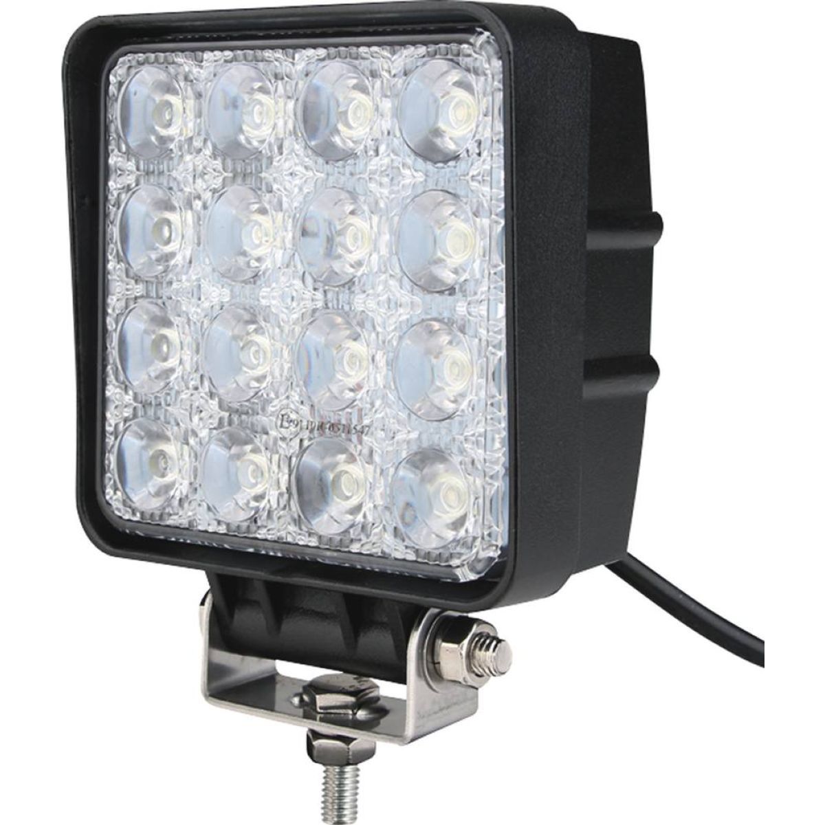 Phare de travail carré LED aluminium 48W 2800LM, faisceau large