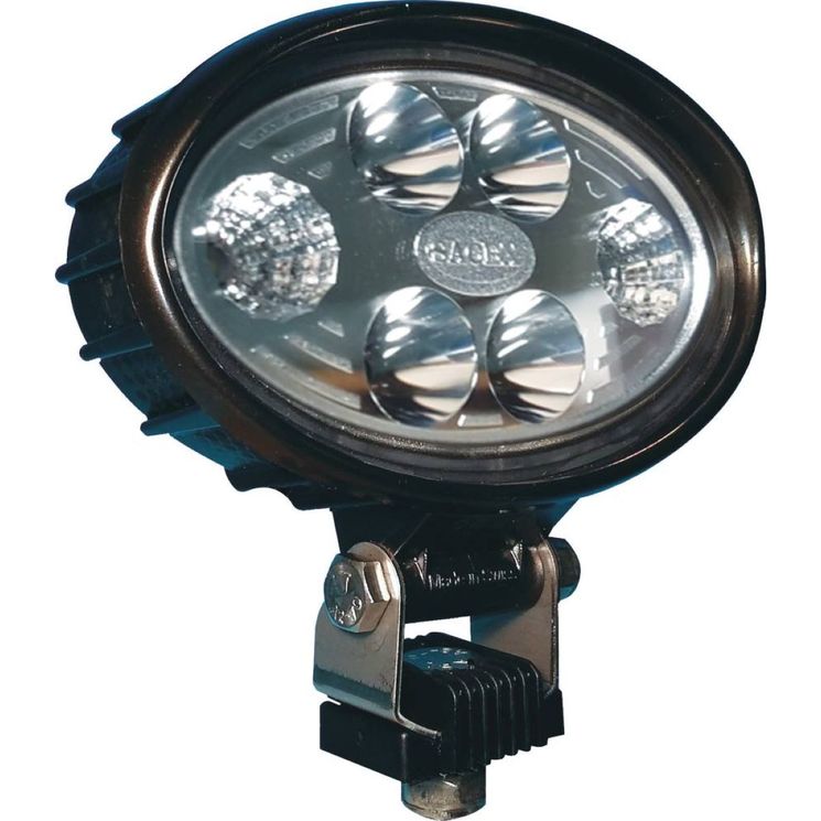 Phare de travail ovale  6 LED en carbone 12W, combiné, lumens 2000