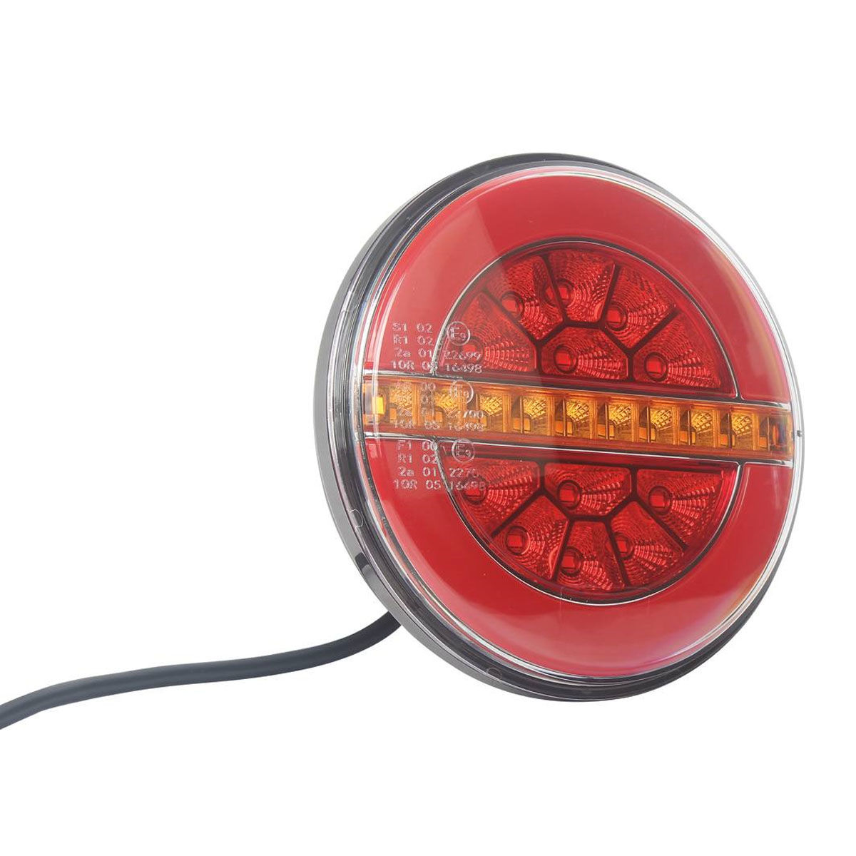 Feu arriére rond à LEDS clignotant 6835 : Feu à LEDS : Feu arriére rond -  Diagtrucks Services
