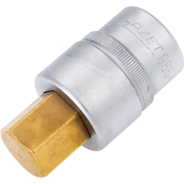 Douille tournevis 1/2" avec embout 60 mm hexagonal 19 mm, HAZET