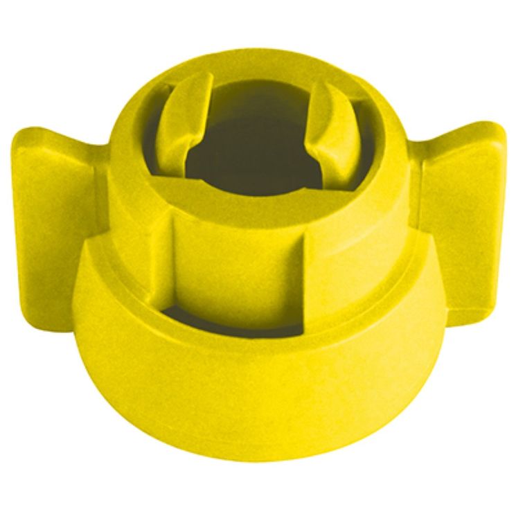 Écrou 1/4 baionnette standard jaune, méplat de 8 à 12mm