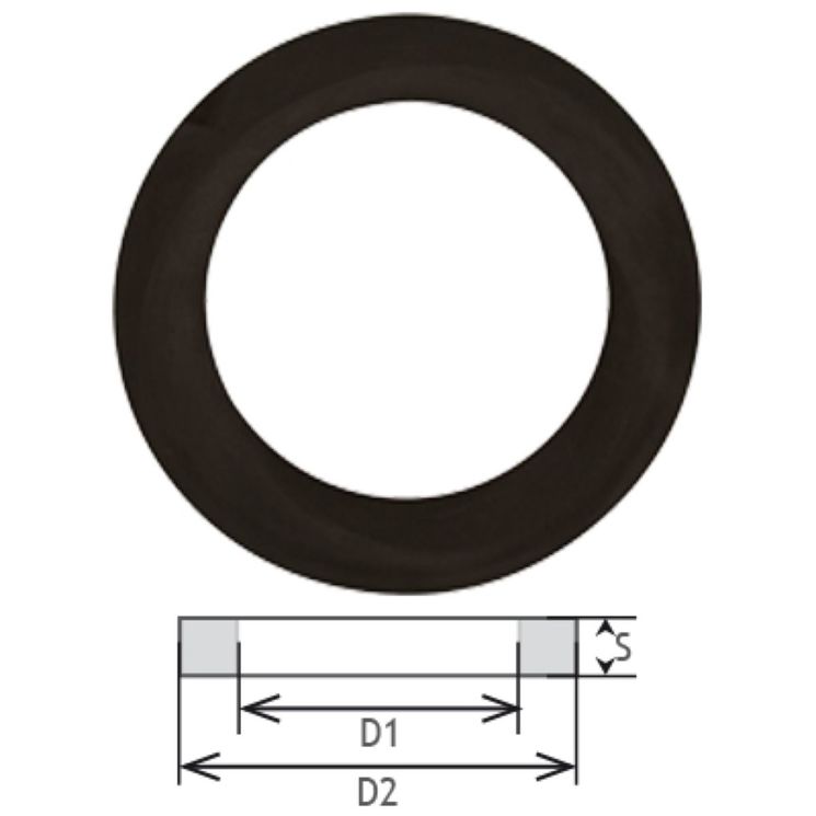 Joint plat 34,5 x 22 x 5,5 mm, corps 3/4"