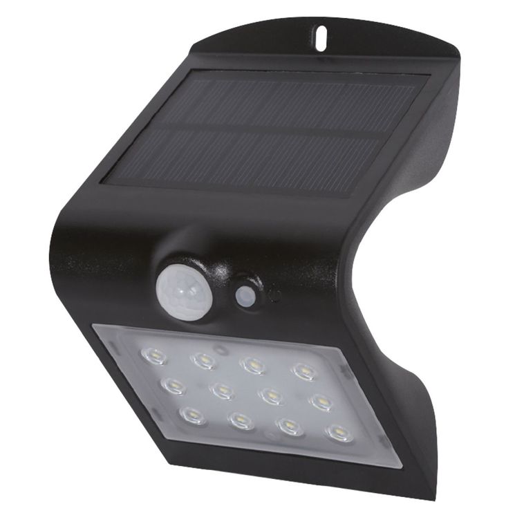 Lampe solaire LED 220Lm avec détecteur angle 120°, éclairage 90°, LUMI TRACK