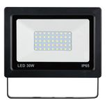 Projecteur LED extra plat noir 30W, 2400Lm, angle d'éclairage 120°