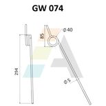 Dent de faneuse pour MASSEY FERGUSON, T1585, pièce interchangeable