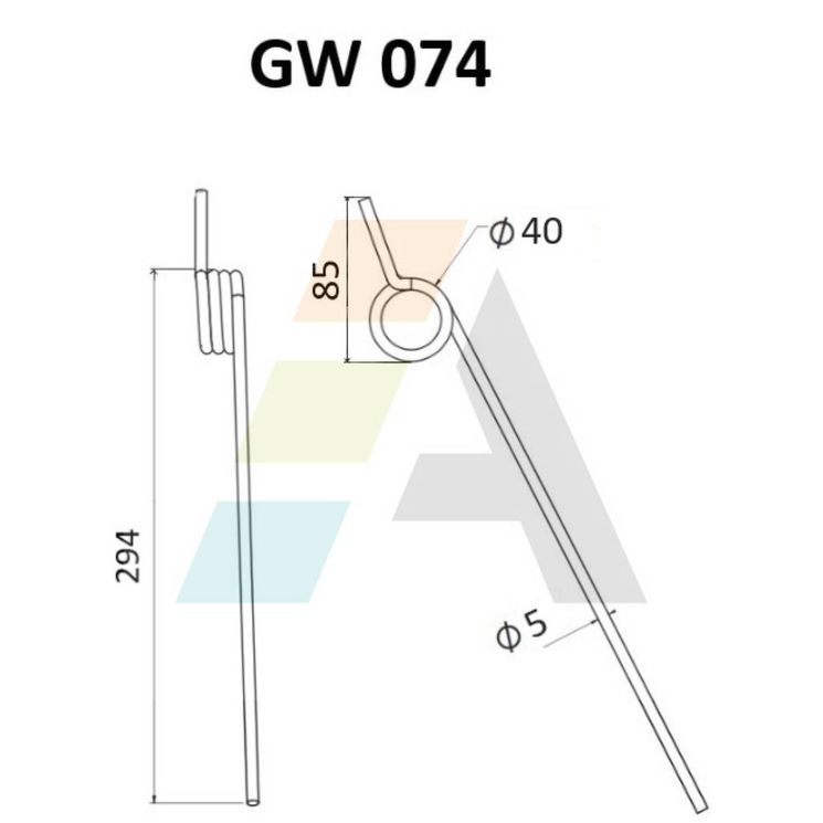 Dent de faneuse pour MASSEY FERGUSON, T1585, pièce interchangeable