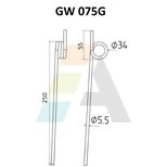 Dent de faneuse pour MASSEY FERGUSON, 606636, pièce interchangeable