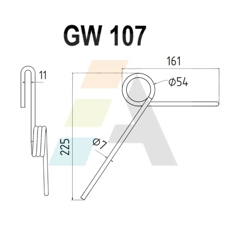 Peigne simple griffe, 7mm, pour semoir Nodet, FJX348, pièce interchangeable