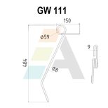 Dent simple griffe pour faneuse 8mm, TWOSE, 1950016N, pièce interchangeable