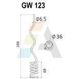 Dent simple griffe pour faneuse 6,5mm, LELY, HG 14/24, pièce interchangeable