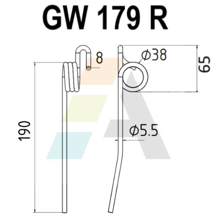 Dent de rabatteur pour moissonneuse-batteuse JOHN DEERE, Z56958, Z20478, Z569581, pièce interchangeable