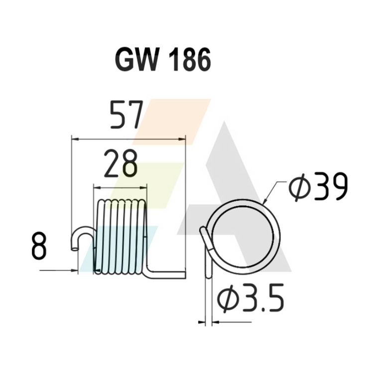 Peigne de herse simple griffe 3,5mm, pour semoir DEUTZ-FAHR, 89 000 977 5616, pièce interchangeable