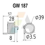 Peigne de herse simple griffe 3,5mm, pour semoir DEUTZ-FAHR, 890009775617, pièce interchangeable