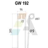 Dent de faneuse pour FELLA 487381, pièce interchangeable