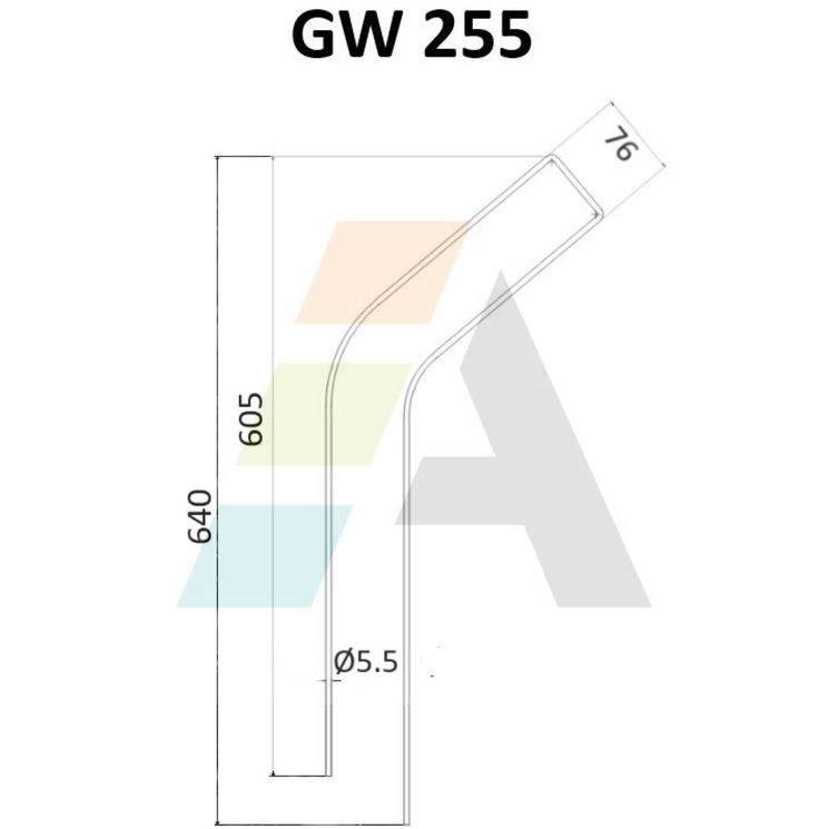 Dent d'andaineur, pour CLAAS-BAUTZ, ZWEEGERS, Z9021111, 9021111, 43980, PZ 310, pièce interchangeable