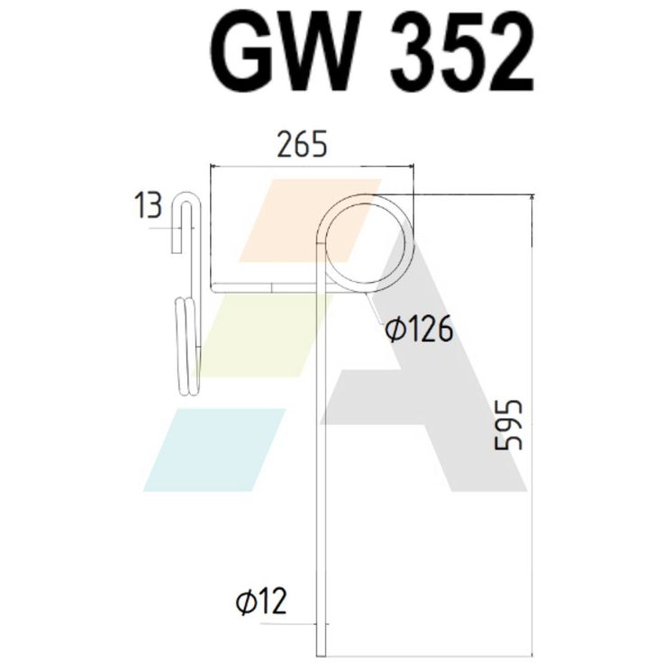 Peigne simple griffe pour semoir WIBERG, 11770, pièce interchangeable