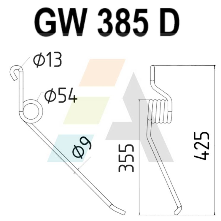 Dent simple griffe pour faneuse LELY, 70 162, pièce interchangeable