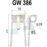 Griffe de semoir pour JOHN DEERE CC 21386, CC25176N, pièce interchangeable