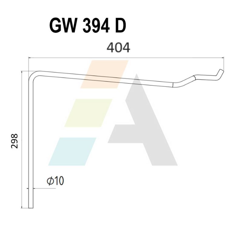 Peigne simple griffe droit 3420400, pour semoir Amazone, fil diamètre 9,9 mm