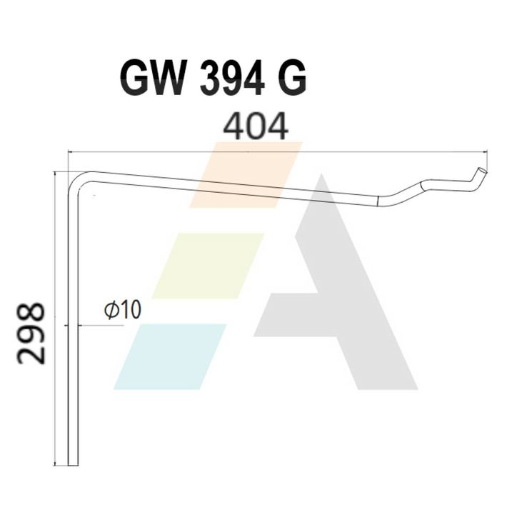 Peigne simple griffe gauche, 3421400, pour semoir Amazone, fil diamètre 9,9 mm