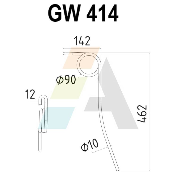 Peigne simple griffe pour semoir ASKEL, 302025, pièce interchangeable