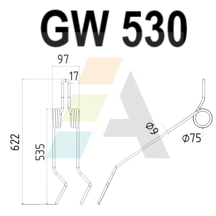 Peigne pour semoir ALPEGO, D06875, pièce interchangeable 