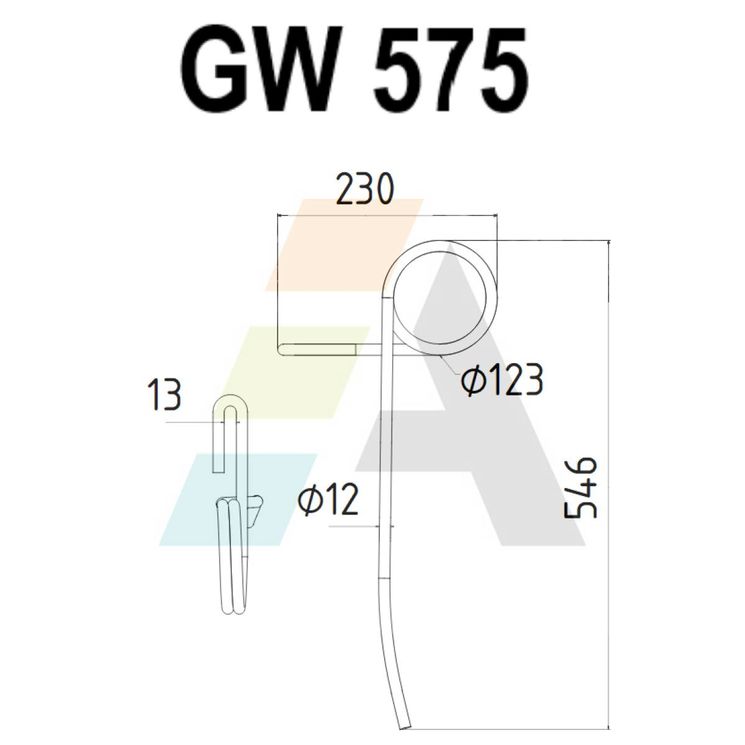 Griffe de semoir pour VADERSTAD, 430335, pièce interchangeable