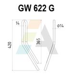 Griffe de semoir pour HORSCH 23487405, pièce interchangeable