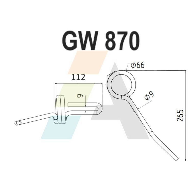 Griffe de semoir pour SULKY, 980304, pièce interchangeable