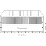 Fourche repousse ensilage XLMMF, de 1,80 à 2,80 mètres, attache au choix, FK MACHINERY