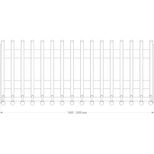 Fourche de criblage MSBS, 1.40 à 2.40 mètres, 0.29 à 0.50 m², attache EURO, MANUTOSORE