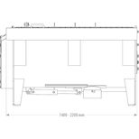 Godet malaxeur à béton UCMB, de 440 à 680L, attelage au choix, FK MACHINERY