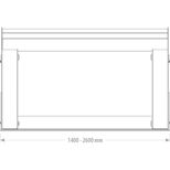 Godet de déversement en pointe MHTBMB, 1.40 à 2.60 mètres, 1.26 à 2.48 m², sans coupleur hydraulique, FK MACHINERY