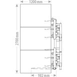 Pince à balles verticale grand modèle, 2 griffes à 6 doigts et fourche à balle 3 dents pour chargeur et télescopique, FK MACHINERY