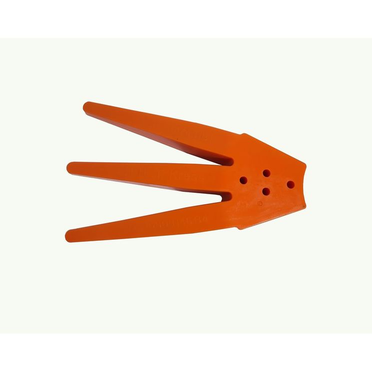 Demi-quart étoile plastique pour doigts KRESS, MAXI-ULTRA, Ø 1000 mm, orange, souple, avec vis et écrous, viticulture et pépinière