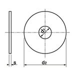 Rondelle plate diamètre intérieur de 3,2 à 25 mm, NFE 25513-100HV, série LLU, zinguée