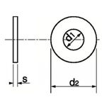 Rondelle plate diamètre intérieur de 3,2 à 62 mm, NFE 25513-100HV, série MU, zinguée