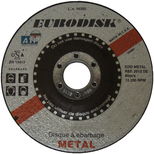 Disque à ébarber METAL, 115 x 6,5 x 22 mm, EURODISK, qualité industrielle, à l´unité