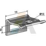 Bride de fixation pour dent 40 x 12, chassis 50x12, pour EINBOCK, 15-278-01, pièce interchangeable