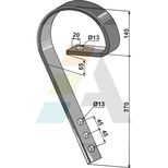 Dent niveleuse 50x50 mm, pour bineuse VADERSTAD, MASCHIO, BEDNAR,  201010, 201787, F20120336R, KM060189, pièce interchangeable