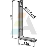 Renfort pour dent efface-trace 32x10, pièce interchangeable