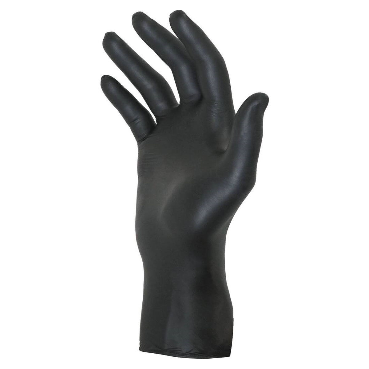 Achetez Lot de 100 gants jetables en nitrile Noir 6 mm Extra
