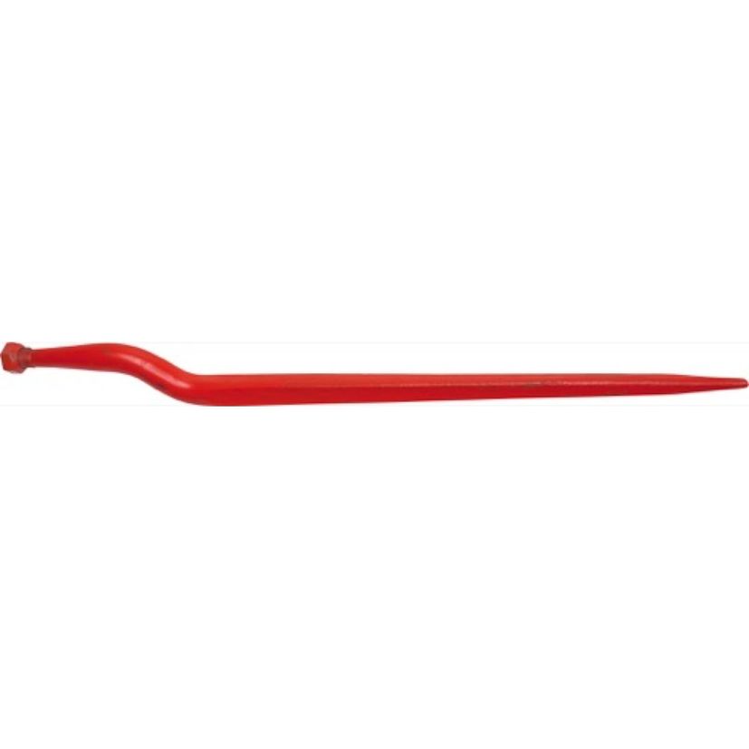 Doigt de fourche contre-coudé, fixation filetée M24x1.5, longueur 820mm, Ø 36mm, pièce interchangeable