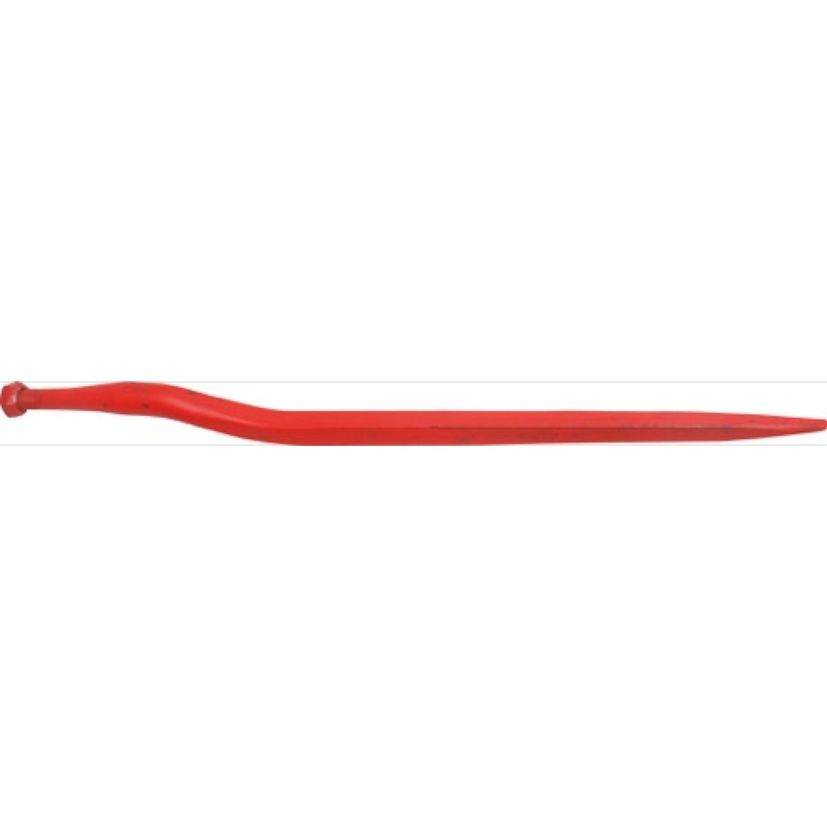 Doigt de fourche contre-coudé, fixation filetée M24x1.5, longueur 830mm, Ø 36mm, pièce interchangeable