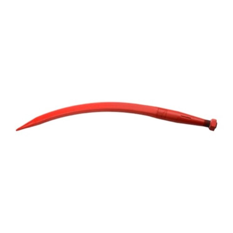 Doigt de fourche courbé, fixation filetée M28x1.5, longueur 800mm, Ø 36mm, pièce interchangeable